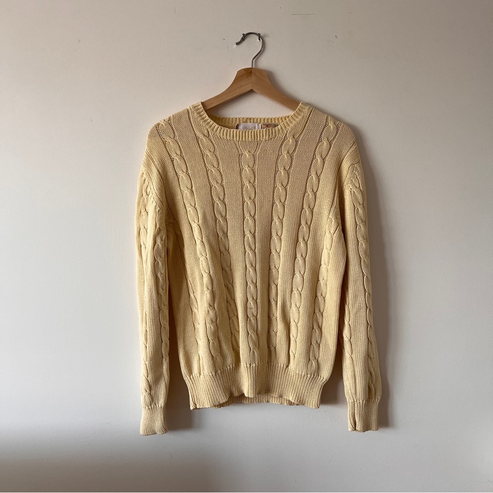 Yellow Cotton Crewneck